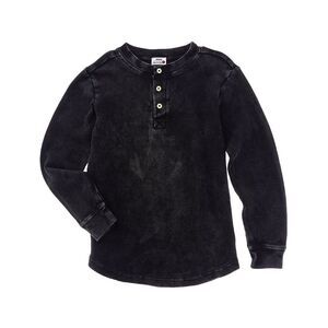 Mish Mish Boys Thermal Henley, Black